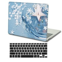 Kaishek Hard Case Cover kompatibilan sa najnovijim MacBook Pro 13 sa ID-om na dodir + crni poklopac