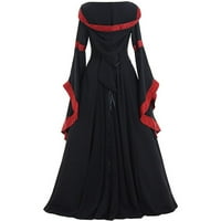 Vintage Dužina dresa za potu Žene Gotičke ženske haljine