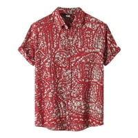 AVITYICD MUŠKI CVETNI CLOWN SHOWLEWUVE dolje na havajsku majicu crne polo majice za muškarce