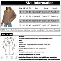 Moderna jakna za žene Modni trend labavi rupa s kapuljačom dugih rukava s dugim rukavima džemper jakna