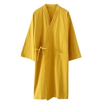 Ženska kratka haljina ogrtač lagana kimono odijela za laganost meke spavaće odjeće za dame