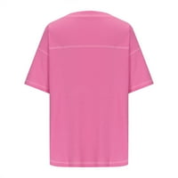Košulje kratkih rukava za žene kratki rukav bluze Regularne fit T majice Pulover Ties Vruće majice V