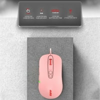 AJ žičani kancelari za igranje miša optički miševi ružičasti