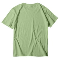 Leylayray bluza za žene Žene Valentinovo Ležerne prilike kratkog rukava Ispiši na vrhu srca zelene s
