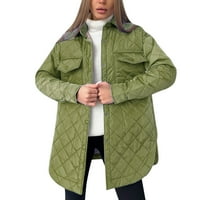 Ženski kaput od parka F 11TOP kaput Žene Jesen zima Solid Boja dugačak rezervat labav kaiš za toplu kaput jakna zvijezda