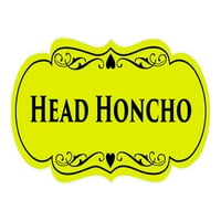 ZNAČI BYLITA dizajnerska glava Honcho znak - srednja