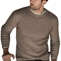 Kali_store džemperi za muškarce Muške Slim Fit Zip up vrat Polo džemper, Duks dugih rukava i pulover