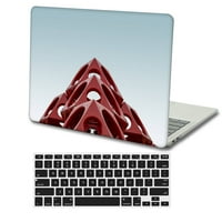 Kaishek Hard Shell futrola za macBook Pro 16 A + crna poklopac tastature, crvena serija 0059