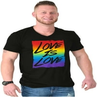 Ljubav je ljubavna gay pride duge V-izrez T majice muškarci žene brisco brendovi 3x