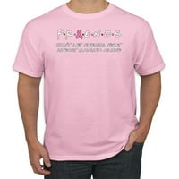 Ne dozvolite da prijatelji sami svijest muška grafička majica, svijetlo ružičasta, velika