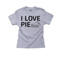Love Pie Yummy Graphic Girl Pamučna mladost siva majica