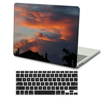 Kaishek Hard Case Cover samo kompatibilan MacBook Air + crni poklopac na tastaturi M2, tip C Sky serije