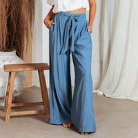 Radne pantalone Akiigool žene plus veličina ženskih joggera putni pantalone sa džepovima casual rastezalne