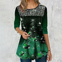 Košulje s dugim rukavima za žene Ležerne prilike Ležerne prilike O-izrez Leopard Print Pulover Bluze