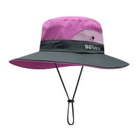 Ženski vizir kašika šešir Ljeto suncobran široko jarko boonie konjski rep, brzo suho UV zaštita kanta