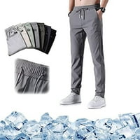Teretne hlače za muškarce Slim Fit Fast Suha Stretch Hlače Ledene hlače za prozračne hlače koji rade