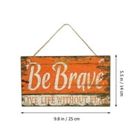 Creative Vratna zidna viseća oznaka Inspirativna slogana drvena ploča za ured