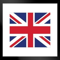 Laminirana ujedinjeno Kraljevstvo Union Jack zastava Poster Dry Erase Sign 16x24