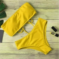 Jiyugala donje rublje za žene bez kaikija bikini bikini visoki struk split kupaći kupaći kostim noći