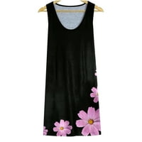 Haljine za žene, ljetne haljine za žene hladne rame Boho majice haljine cvjetno print tunika haljina