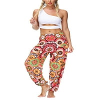 Merqwadd ženske flotove boho hlače harem labave joga hlače casual boemian hippie pidžama dnevni boravak
