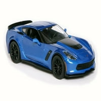 Diecast paket automobila i prikolice - Chevrolet Corvette Z06, plava - Maisto - skala diecast Model