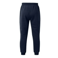 Labakihah Workout pantalone za muškarce muške elastične mirisne trake za struku Jogging Pleated džepne