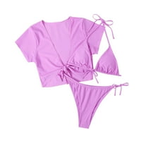 Žene kupaćih kostimi Žene Ljeto Split Bikini kupaći kostimi TRI SET SIGURNOSTI POSTAVLJAJANJE Plivanje