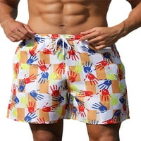 Grianlook muns plaža kratke hlače za crtanje cvjetni print Classic Fit Ljetne kratke hlače Elastični