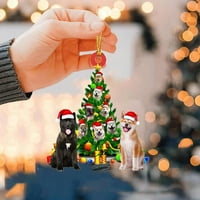 Corashan Decor, ukrasi za božićne drvve, akrilni viseći čari Xmas Dekoracija stabla Kućni automobil