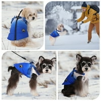 Jakna za kućne ljubimce sa kabelskim zimskim psom reflektirajući ovratnik vodootporan kaput topli debeli
