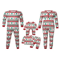 Diconna Christmas Family Pijamas Set Xmas Odeća roditelj-dečje odijelo za kućnu odjeću Noćna odjeća