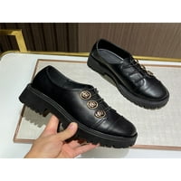 Romomi Dame Loafers Platform haljina cipele Chunky casual cipela Ženska Comfort Mid Heel Mary Jane Vintage