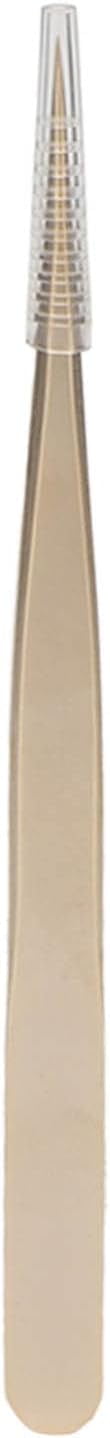 Zlatni trepavi produženi pincete od nehrđajućeg čelika preciznost i jake profesionalne pincete za trepavice