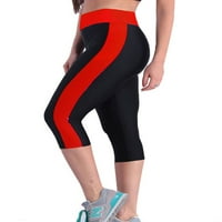 Žene Capri yoga hlače Stretch Tummy Control Workout Trčanje hlače na tajici hlače hlače pantalone