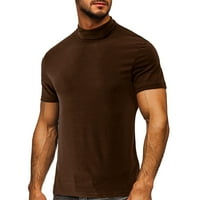 Muška majica Grafički vintage mužjak proljeće i ljeto od pune bluze s visokim ovratnikom Turtleneck
