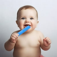 Proizvodi za njegu zuba Dječji senzorni žvakaći silikonski ljepilo Baby Molar Stick Baby Molar Kit za njegu zuba silika gel plava