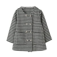 SNGXGN Little Boys Girls Puffer jakna s kapuljačom s kapuljačom kapuljačom pamučna haljina toplo obložene kapute za djevojčice, C, veličine 120