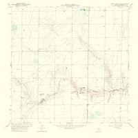 Mapa Topo - Bijela jelena Texas Southwest Quad - USGS - 23. 28. - Sjajni saten papir