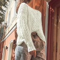 Voncos ženski dugi rukav lagani krilni džemper Novi dolazak - čvrste šuplje pulover