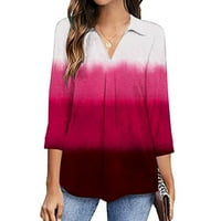 Dužina rukav Žene Ljeto, Dužina rukava Žene vrhovi Crewneck Cute majice Ležerne prilike Trendy Tops T Majica Ljetna bluza