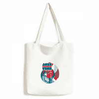 Jazz Festival Tean Muzički uzorak Tote platnene torbe za kupovinu Satchel Casual torba