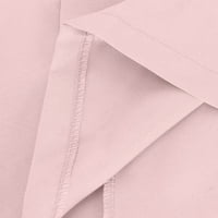 Duge jakne za mišiće za žene svijetlo modni džepni kaput od čvrstog dugih rukava gornji odjeća ružičasta