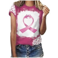 Thirts raka Žene Košulje za karcinoma dojke Funny Pink Ripbon Grafičke težene boje Rak svijest o svijesti