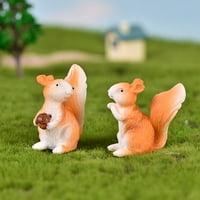 Biplut Slatka vjeverica životinja figurica zanata DIYY minijaturni bajki Bonsai Ornament