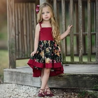 Mioliknya beba djevojke Ljeto haljina bez rukava slatka cvjetna čipkasta nabora