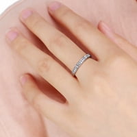 Frehsky prstenovi vrhunske žene sjajni bijeli safir dijamantni prsten za angažman elegantne morske valentine
