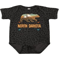 Inktastic Sjeverni Dakota Odmor od apartmana Silhouette Poklon Dječak za bebe ili dječja djevojaka