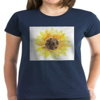 Cafepress - Slatka majica od suncokreta - Ženska tamna majica