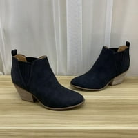 Tdoqot čizme za žene - nisko-pete za božićne poklone, casual ženske cipele za gležnjeve crne 39